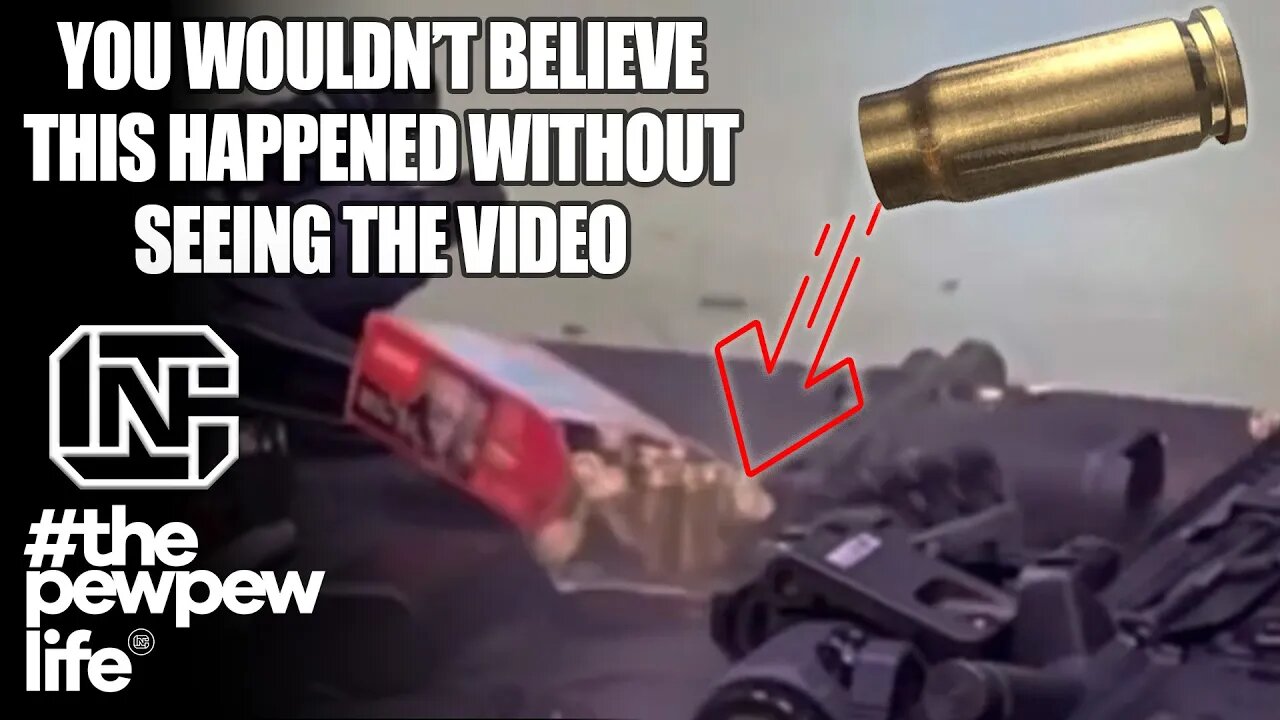 Wow, Bullets Go Off Inside Ammo Box After Ejecting Shell Casing Strikes It