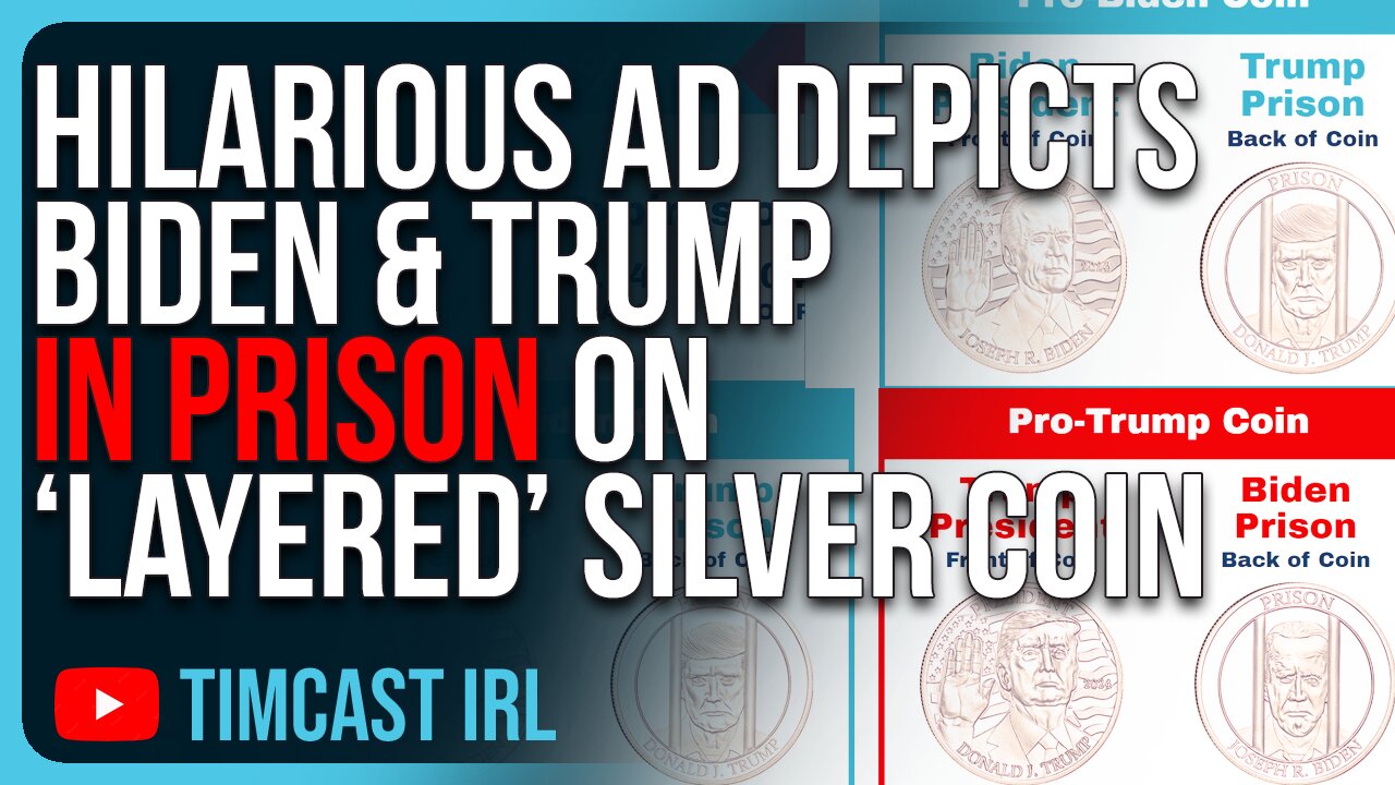 HILARIOUS Ad Depicts BIDEN & TRUMP IN PRISON On “Layered” Silver Coin