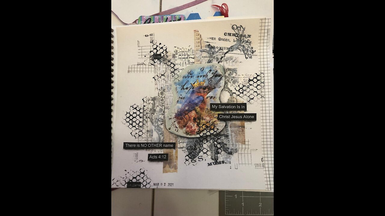 Mixed Media Tip-In (from Lovely Lavender Wishes)