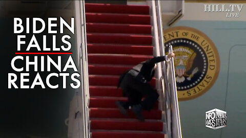 Watch Joe Biden Fall Down Three Times and China's Reaction