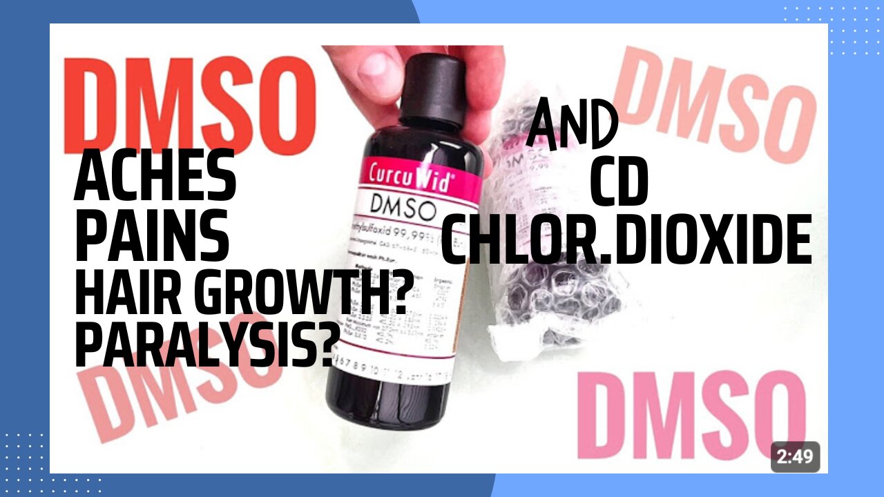 DMSO A HEALING HARMLESS WONDER: aches, hair growth, paralysis, ONE SIDE EFFECT, BAD BREATH