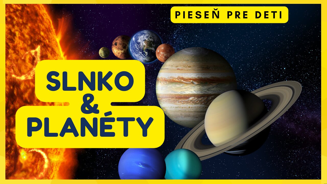 Pieseň SLNKO A PLANÉTY | slnečná sústava | náučné video pre deti | SafireDream | vesmír