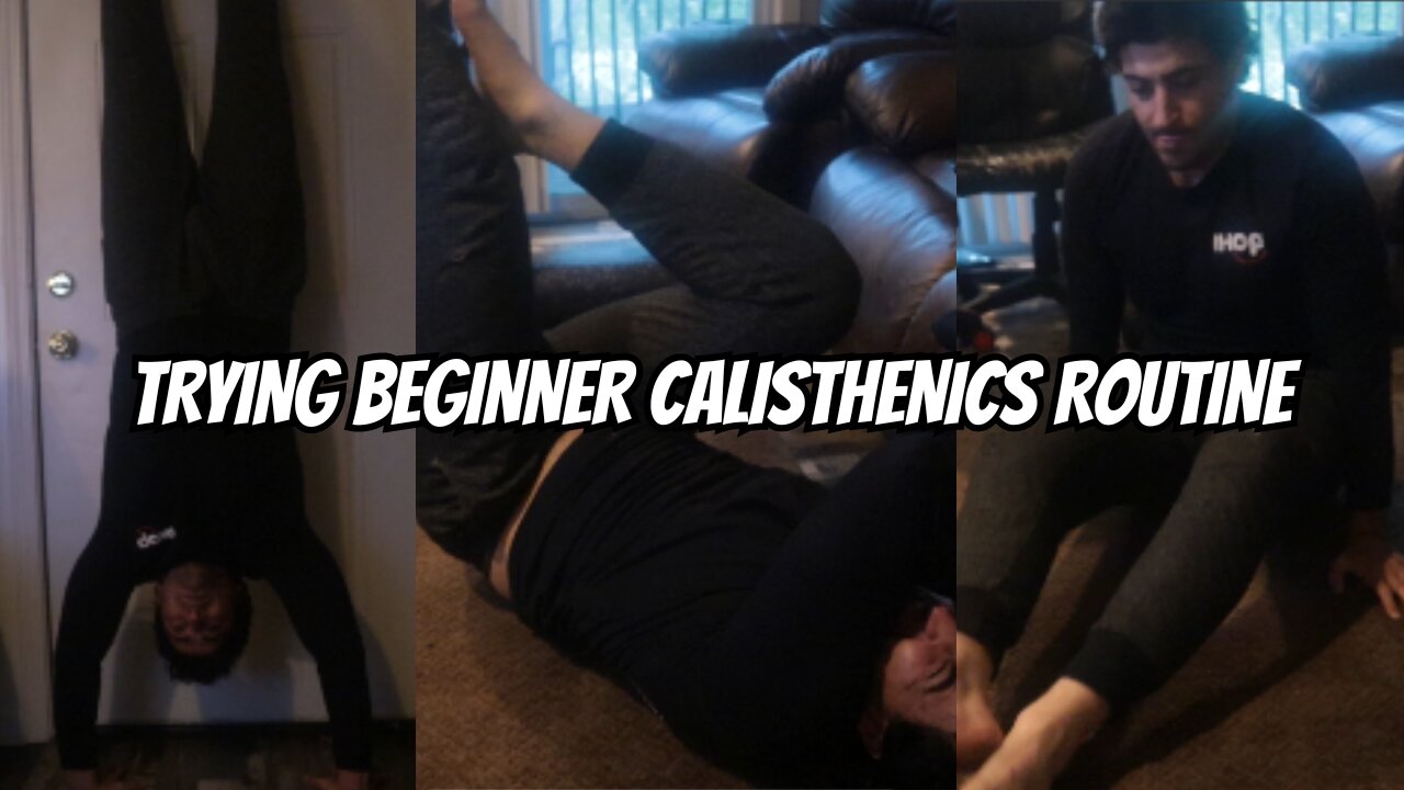 STARTING CALISTHENICS IS SO HARD - Beginner Calisthenics Workout Routine (Week 1, Day 1)