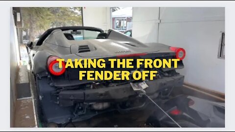 Taking front Fender off Ferrari 458 spider (part 3)