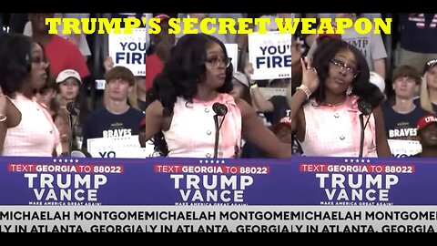 TRUMP Rally / Atlanta GA / Secret Weapon Against Kamala Harris is a “Conservative Black Women”