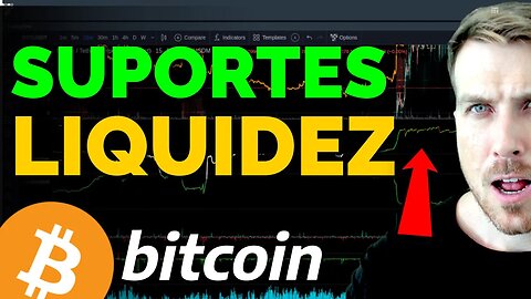 BITCOIN CORRIGINDO! SUPORTES E LIQUIDEZ