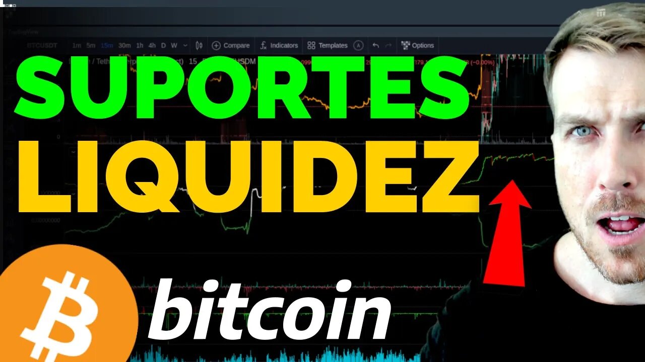 BITCOIN CORRIGINDO! SUPORTES E LIQUIDEZ