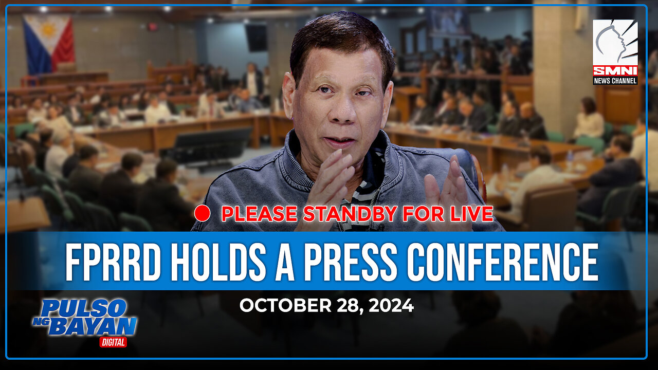 LIVE | Former President Rodrigo Duterte holds a press conference | October 28, 2024