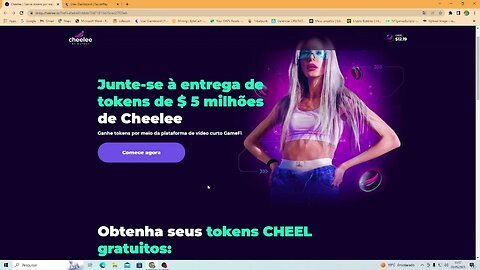 plataforma cheelee de videos curtos dando tokens grátis