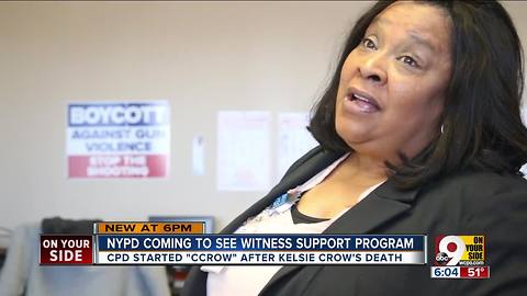 NYPD coming to learn from Cincy witness support program