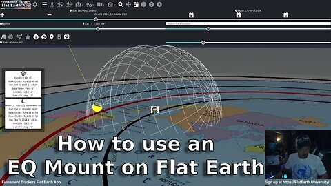 How to use an EQ Mount on Flat Earth