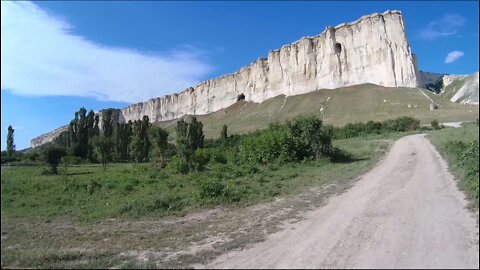 [4K]Russia Crimea. White rock. Ak-Kaya, (Crimea.White Rock) June 2022.