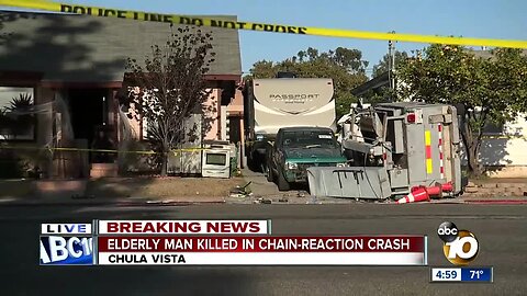 Pedestrian killed in Chula Vista crash