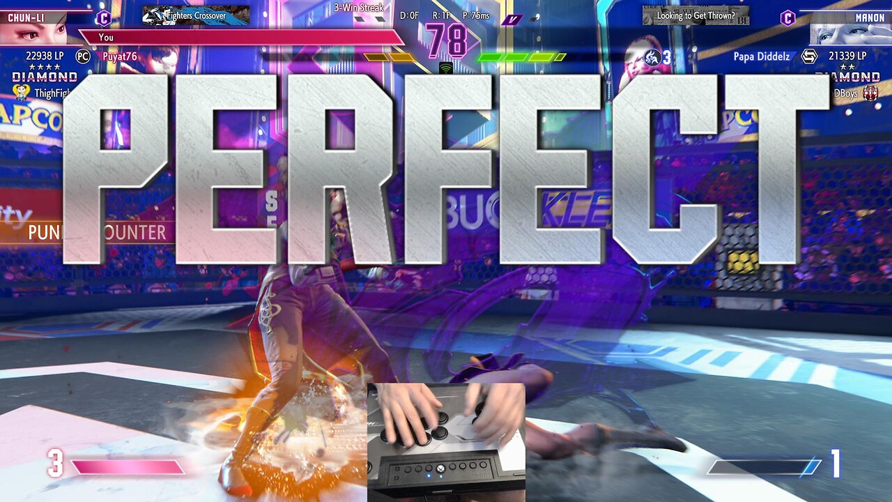 Kuya Kalbo SF6 Casual Match Roundup. Chun Li 4 star Diamond Rank [Hori Fight Stick]