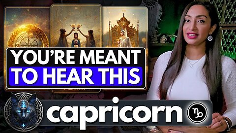 CAPRICORN SIGN ♑︎ "This Will Have A HUGE EFFECT On Your Life!" 🐞 ☾₊‧⁺˖⋆
