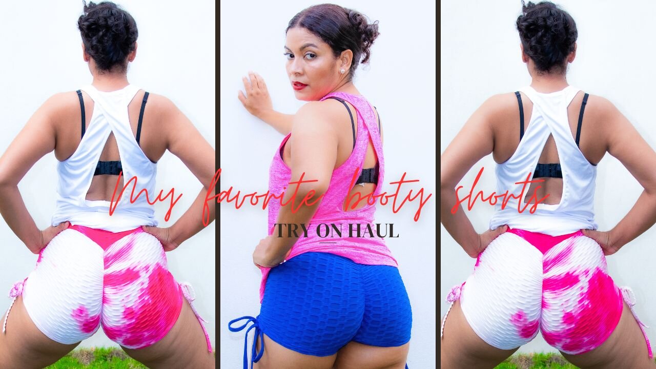 | Reasonable Booty shorts I bought on Amazon | Gym |Booty | Colorful | Shorts | Pt2 | Try on haul |