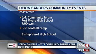 Deion Sander to visit the community in Fort Myers