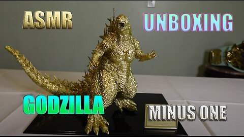 ASMR Unboxing: Golden Godzilla Minus One Statue