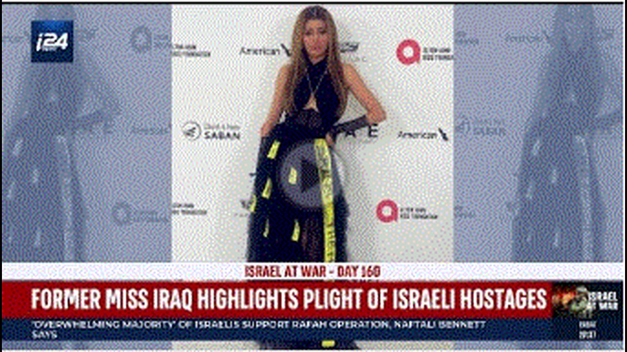 Former Miss Iraq highlights plight of Israeli hostages