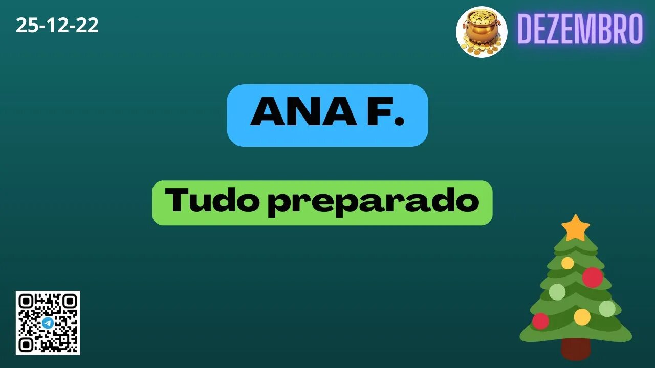 ANA F. Tudo preparado