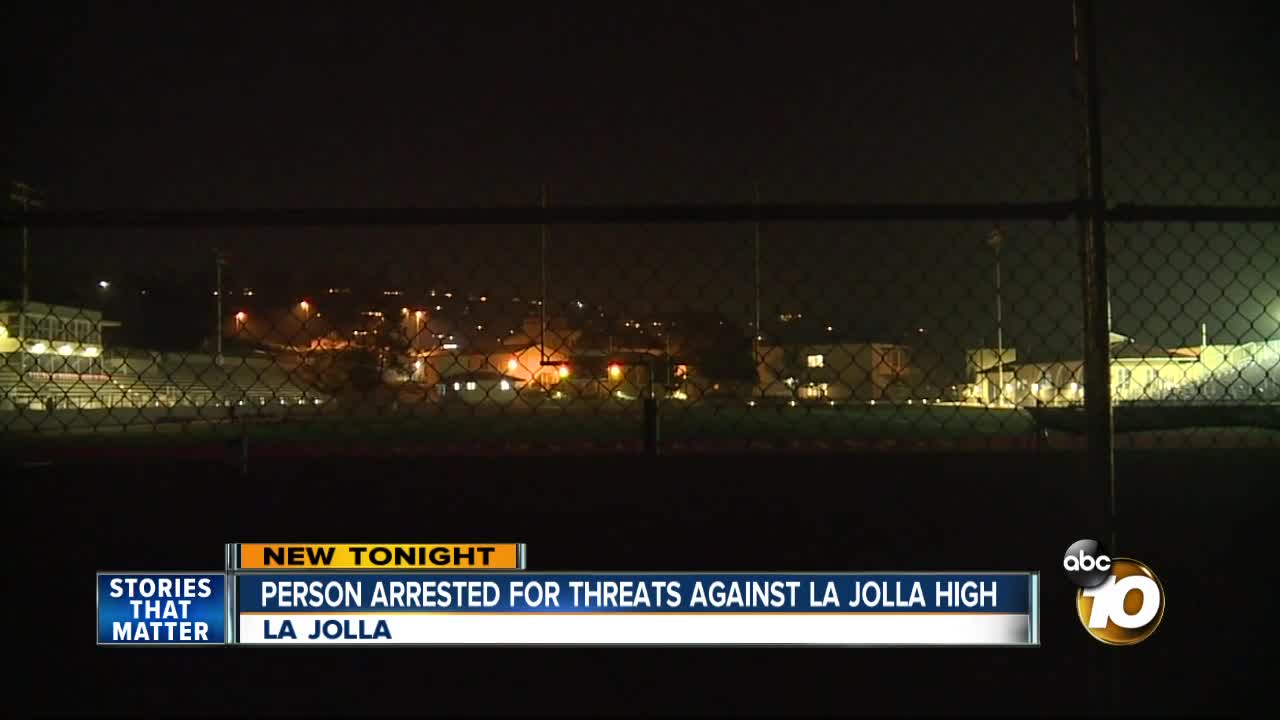 Person arrested for threats against La Jolla High