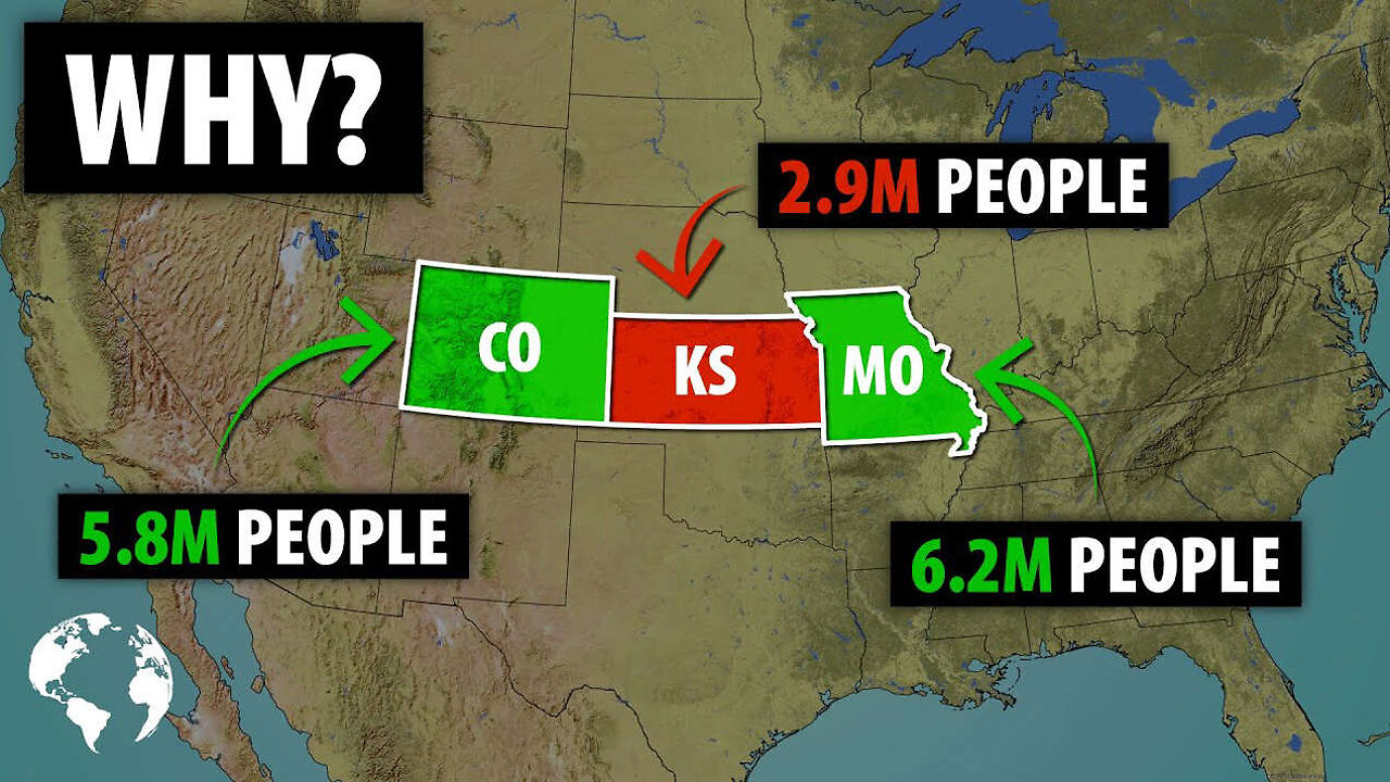 Why Kansas Has So Few Americans Compared To Missouri And Colorado - Watch