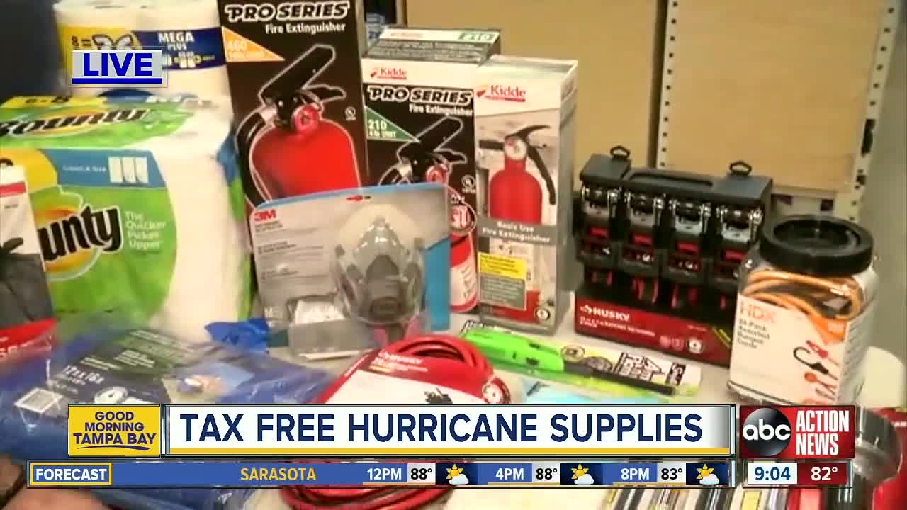 Hurricane season is here: You can get these supplies tax free