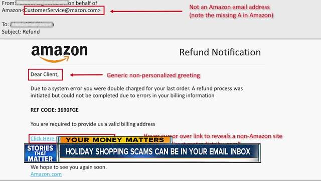 Online holiday shopping scams head to your inbox