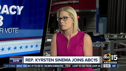 Kyrsten Sinema talks Senate race with ABC15