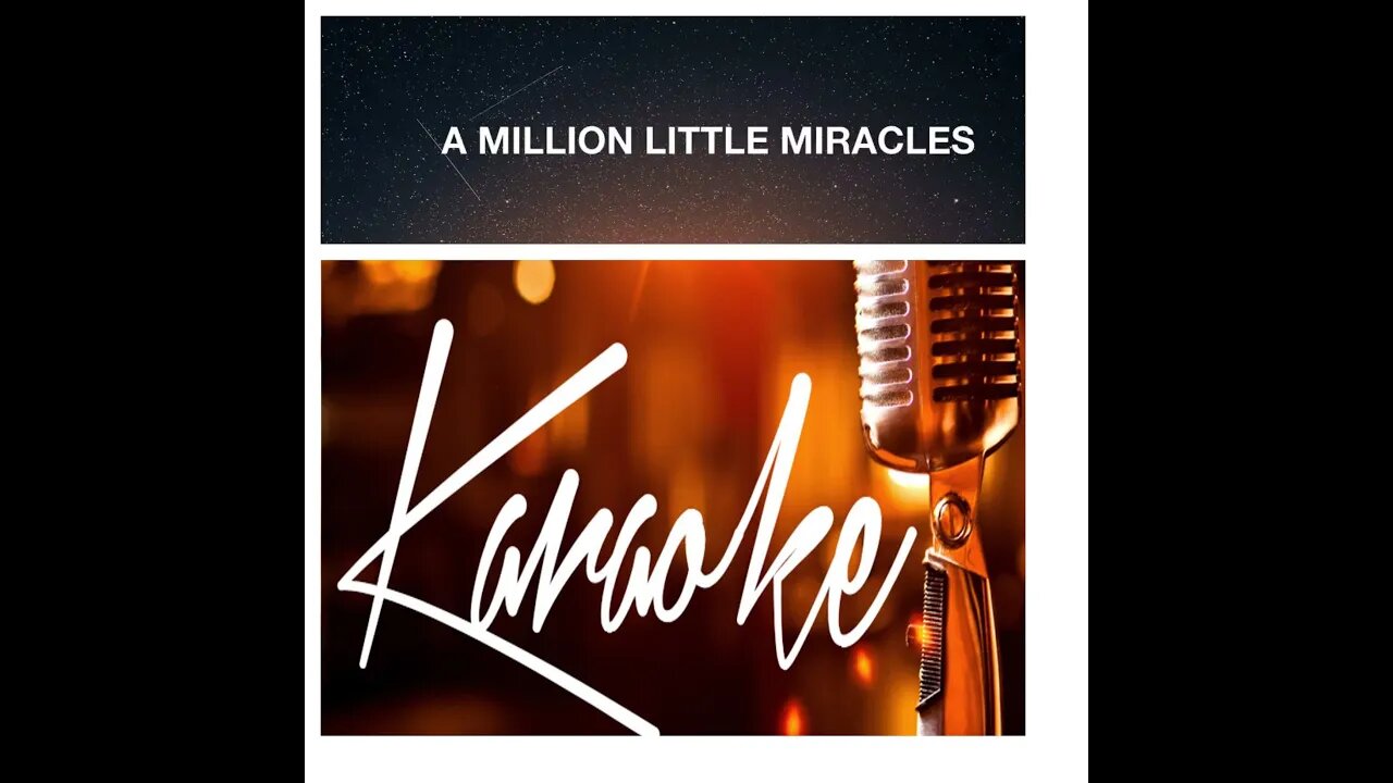 Million little Miracles- karaoke singing and praying-emotional rendition