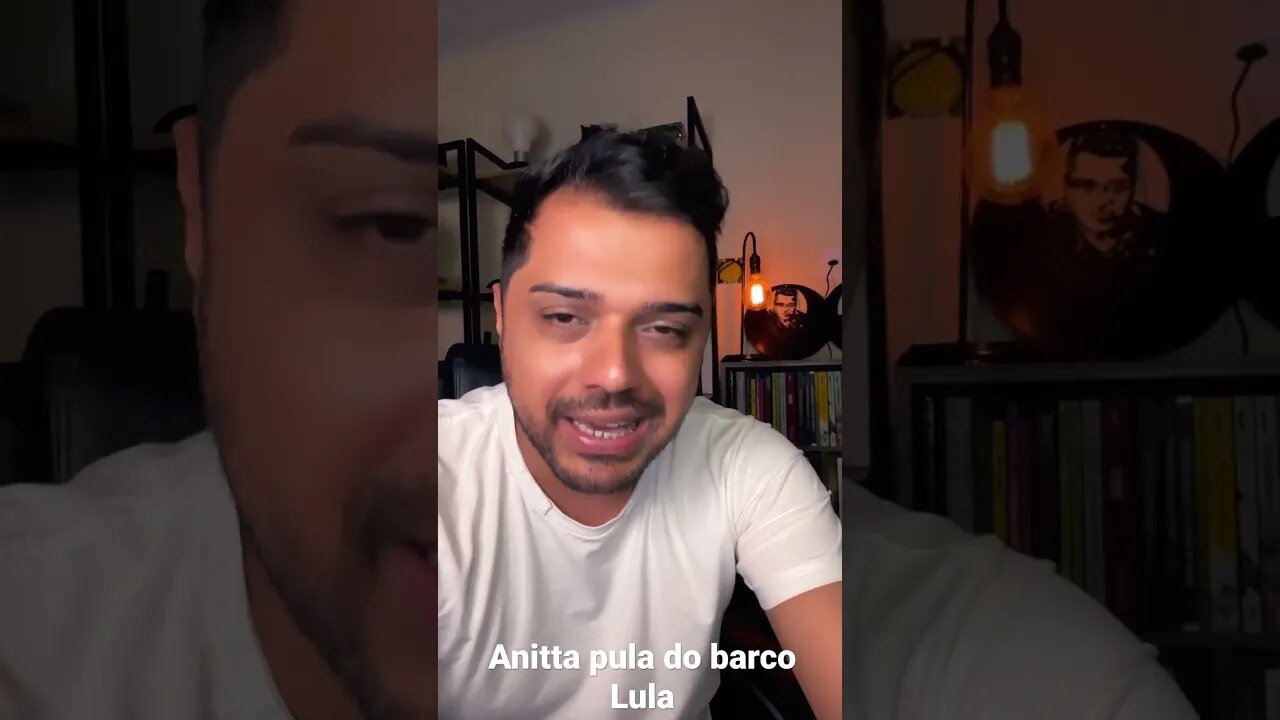 Anitta abandona Lula. Ela sabe que vai dar m3rd@ se ele for eleito 😂