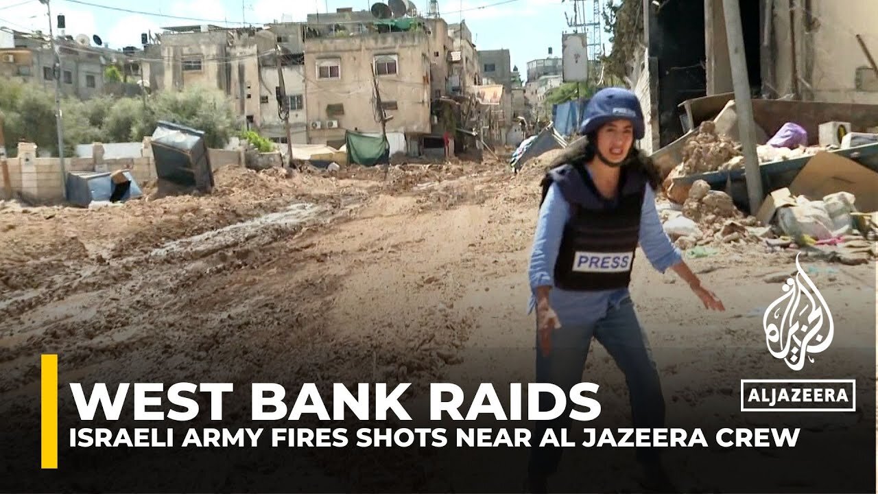 Israeli assault on occupied West Bank: Army fires shots near Al Jazeera crew