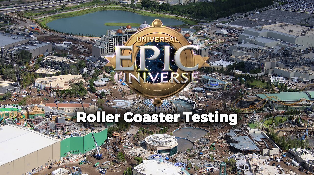 Universal Epic Universe – Curse of the Werewolf Roller Coaster Testing (Opening 2025)