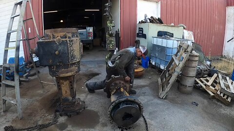 Resealing another large axle.