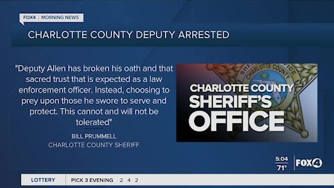 Charlotte County Deputy arrested