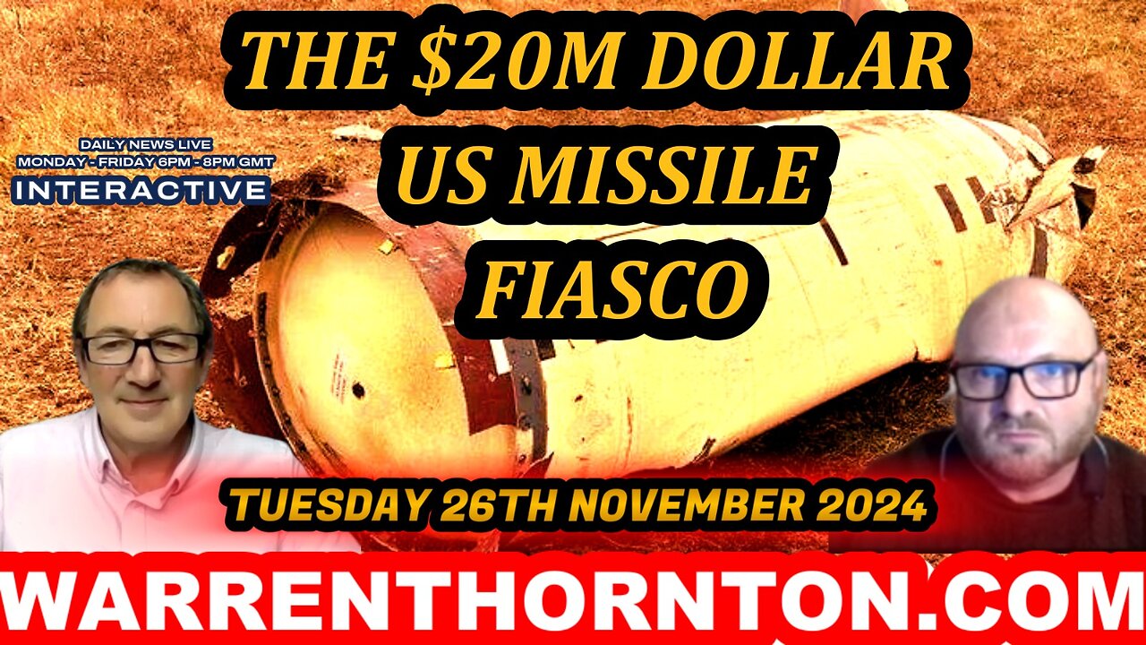 THE $20M DOLLAR US MISSILE FIASCO WITH WARREN THORNTON & JAMES TWEEDIE