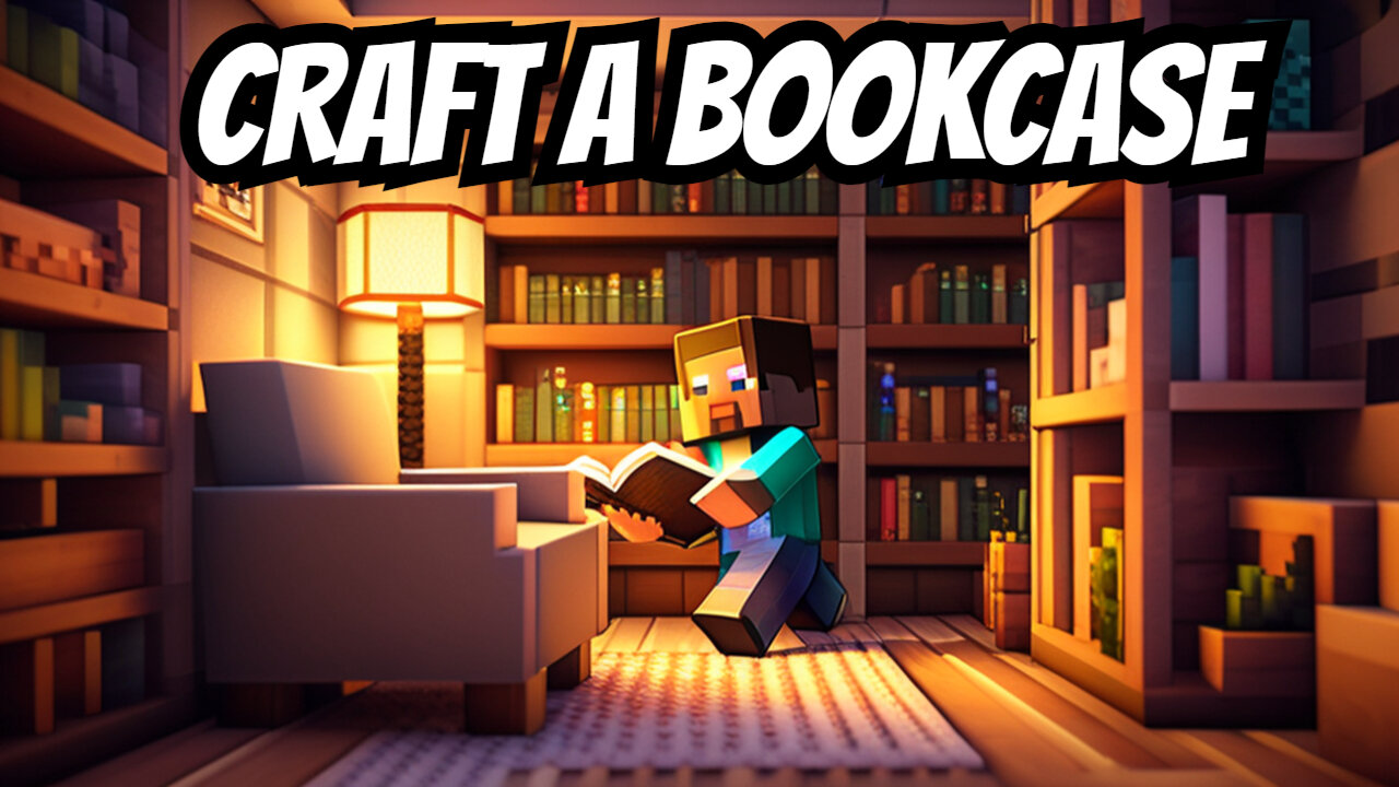 Minecraft | How To Make A Bookcase