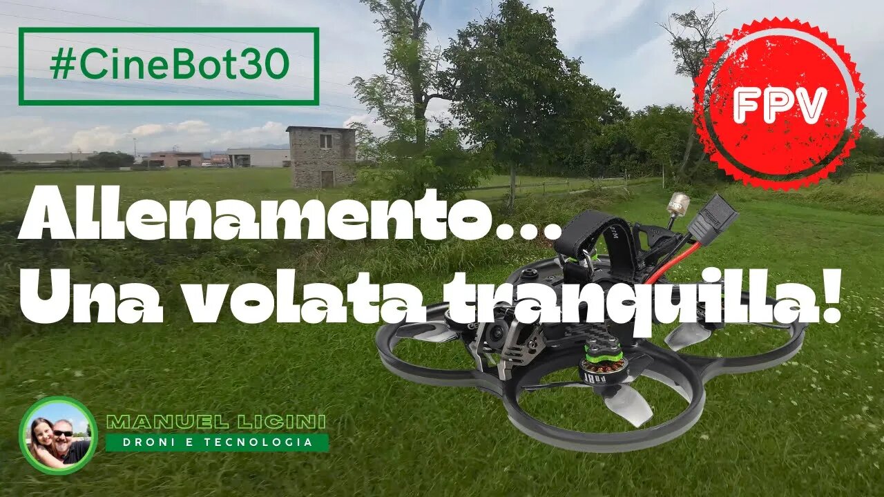 Allenamento con CineBot30, una volata tranquilla! 😎