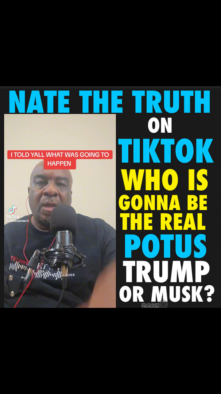 BCN #151 TikTok Nate The Ruler on who will run the US in 2025 Trump or Musk?
