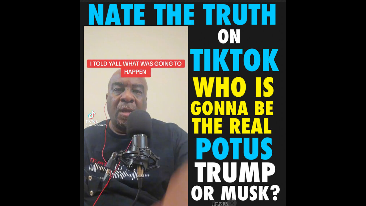 BCN #151 TikTok Nate The Ruler on who will run the US in 2025 Trump or Musk?