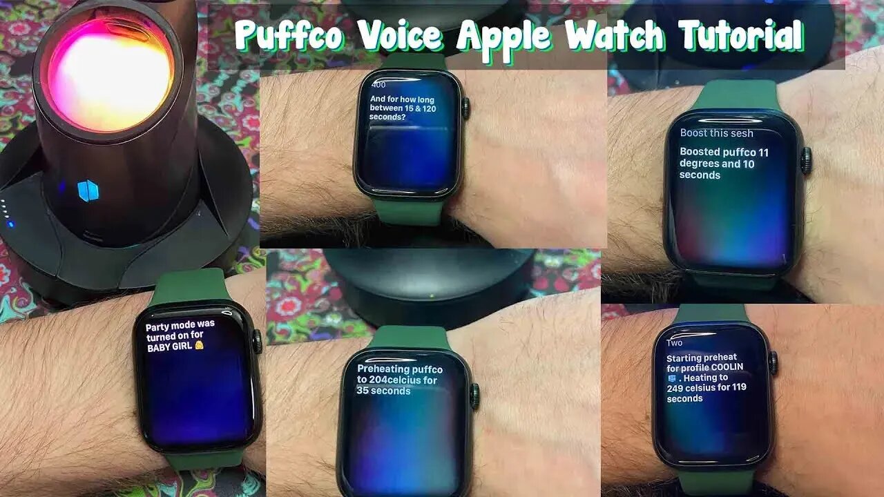 Puffco Peak Pro Apple Watch Siri Voice Command Tutorial!