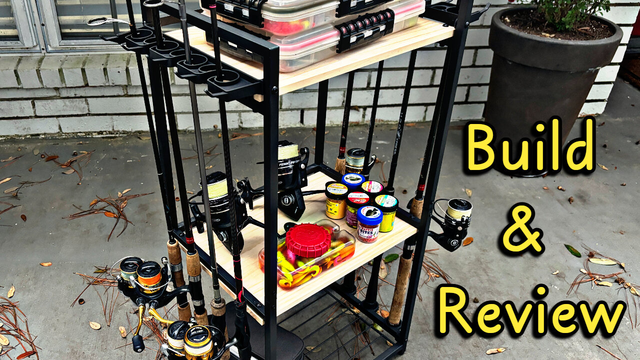 Building And Reviewing The Plusinno Fishing Rod Holder Rack!