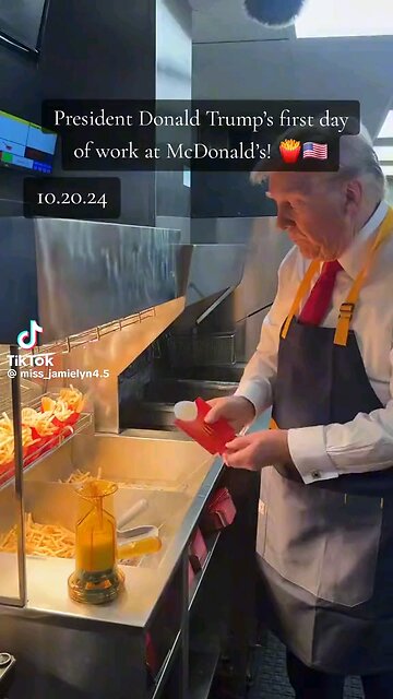 Trump fixes fries 🍟