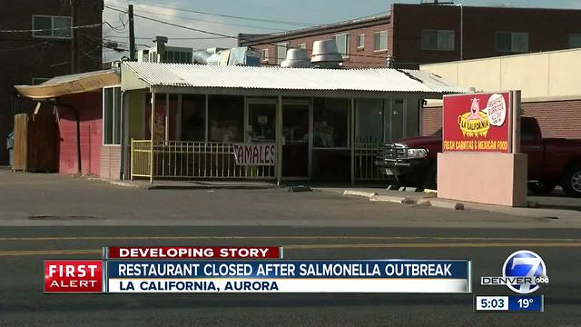 One dead, 33 others sickened after salmonella outbreak at Aurora restaurant, health department says