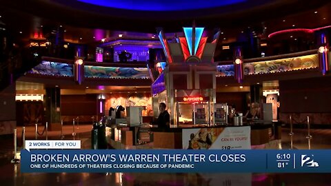 Broken Arrow's Warren Theatre closes amid pandemic