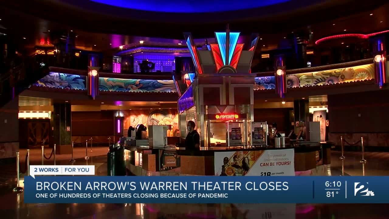 Broken Arrow's Warren Theatre closes amid pandemic