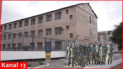 Ukraine shows prison camp prepared for the captured North Korean soldiers