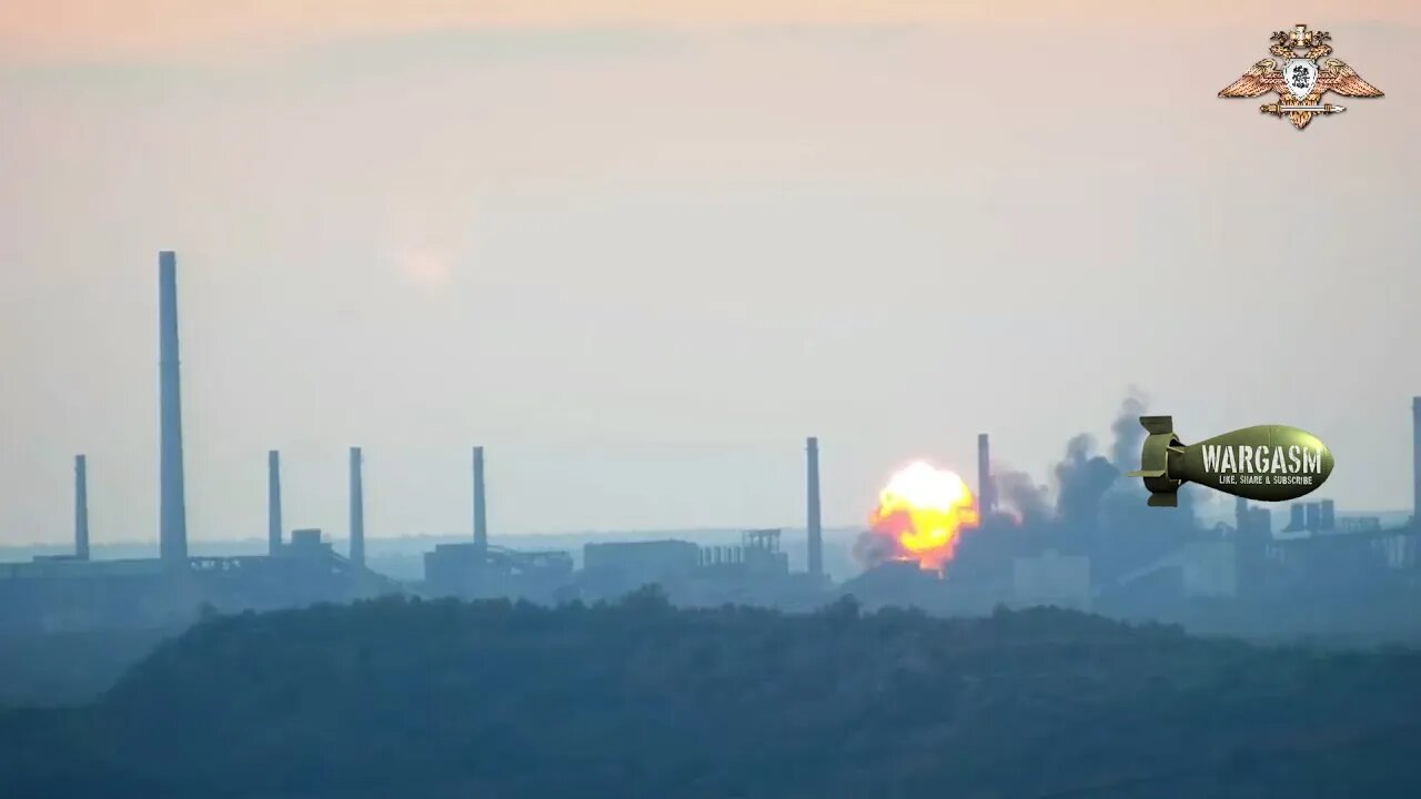 Russian airstrikes in the vicinity of Avdeevka