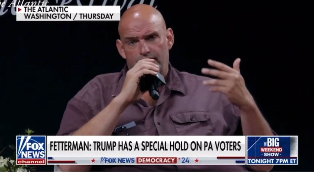 Fetterman States That Pennsylvania Support For Trump Deepened After First Assassination Attempt