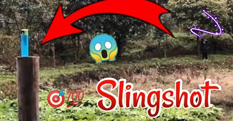 The best users of the slingshot is incredible🤯💯🎯